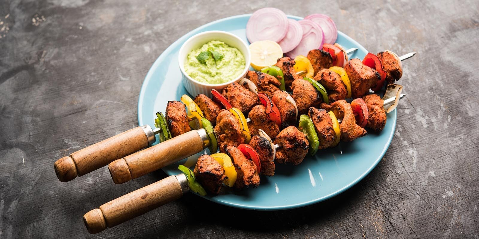 Gegrillte Chicken Tikka - VitalBodyPLUS.de