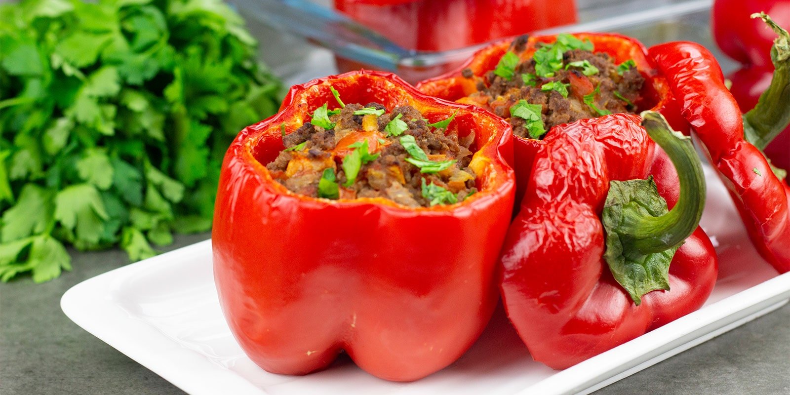 Herzhaft gefüllte Paprika - VitalBodyPLUS.de