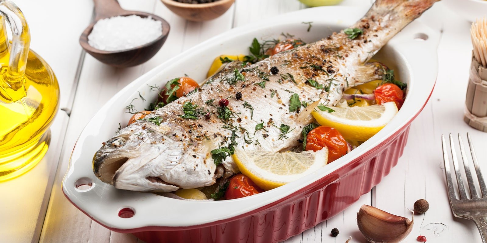 Forelle im Gemüsebett - VitalBodyPLUS.de