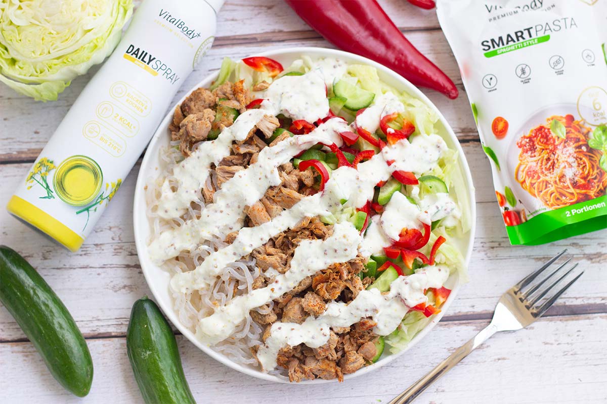 Thunfischsalat mit SmartPasta - VitalBodyPLUS.de