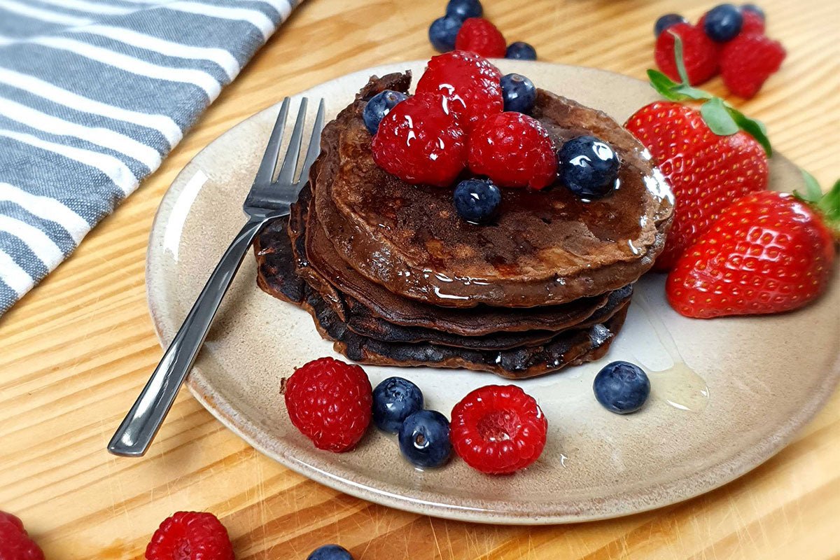 High-Protein Schoko Pancakes - VitalBodyPLUS.de