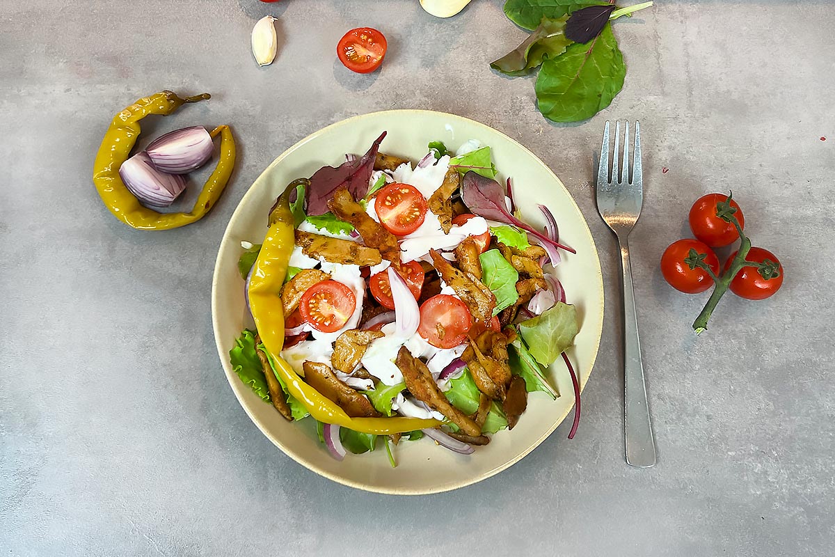 Leckerer Gyros Salat