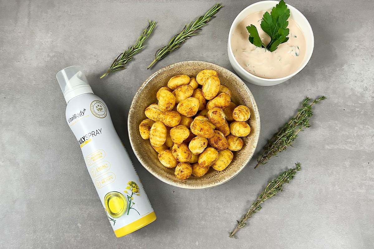Gnocchi Snack mit Crunsh