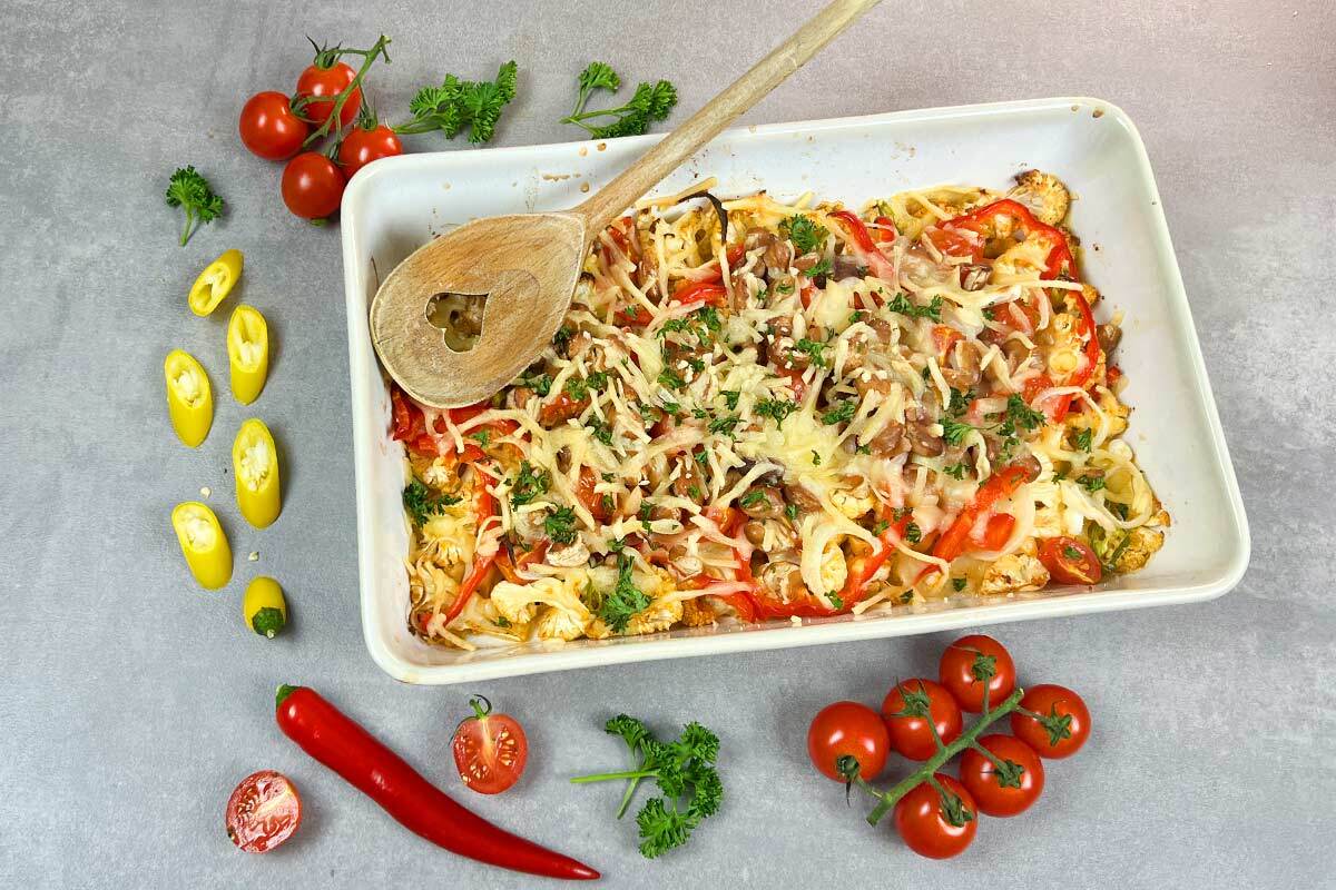 Healthy Baked Blumenkohl Nachos