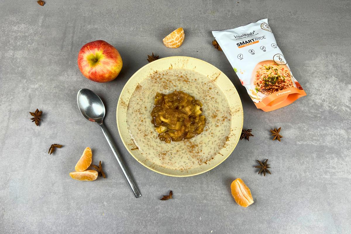 Smart Milchreis mit Apfelkompott - VitalBodyPLUS.de