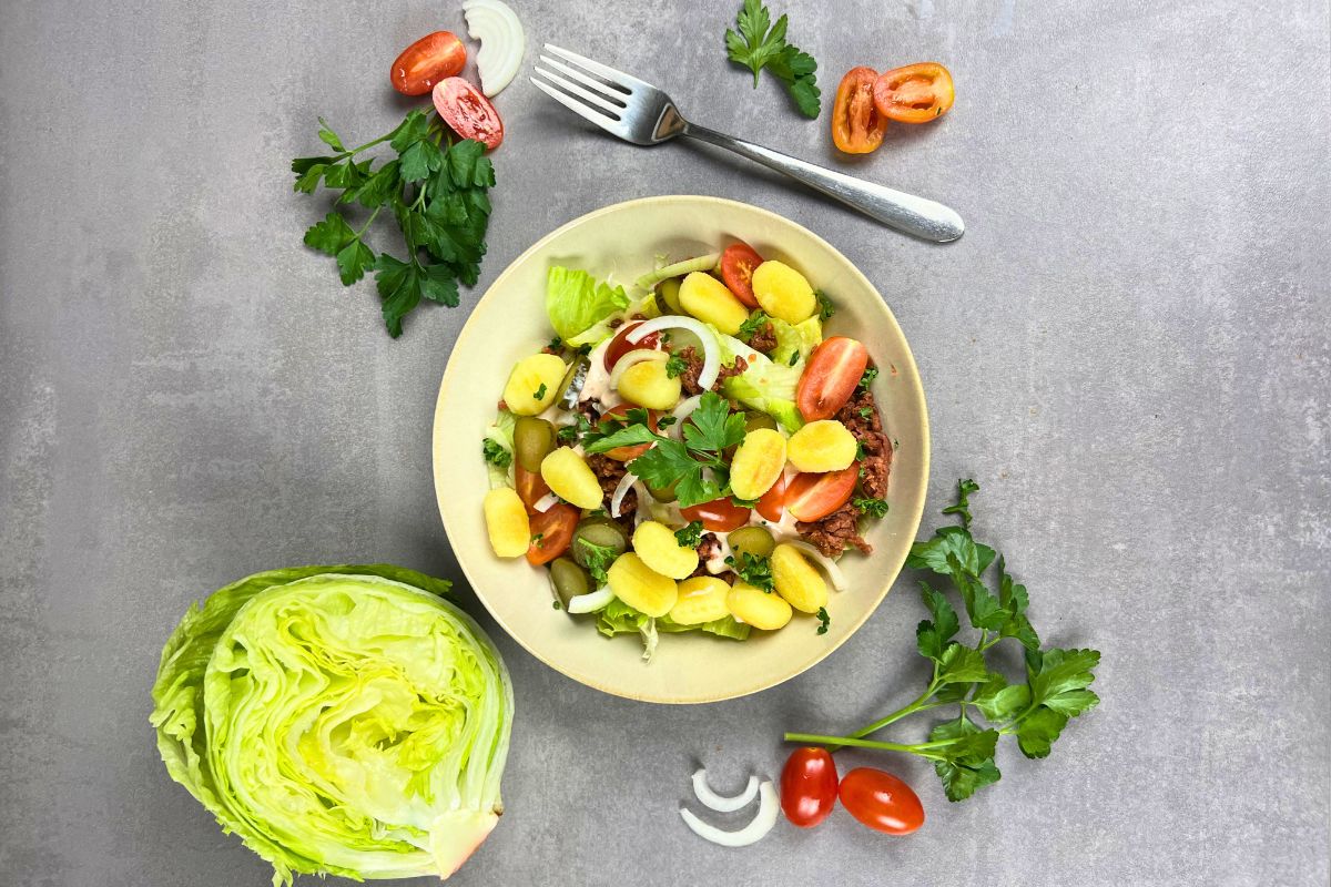 Burger Salat zum Schlemmen