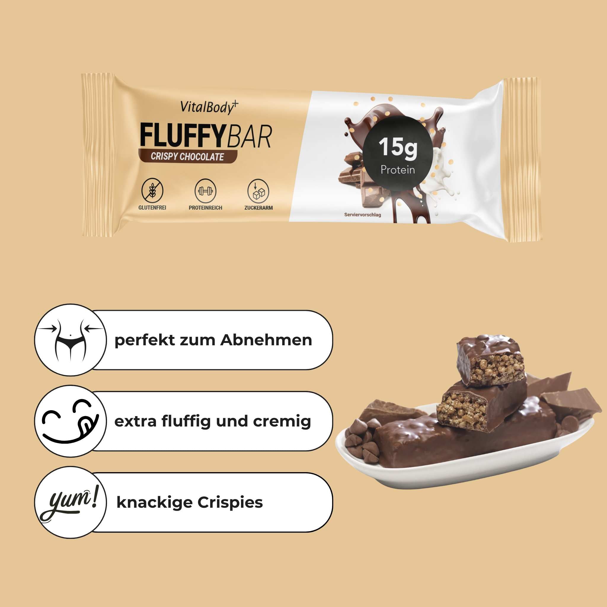 Fluffy Bar Proteinriegel - VitalBodyPLUS.de