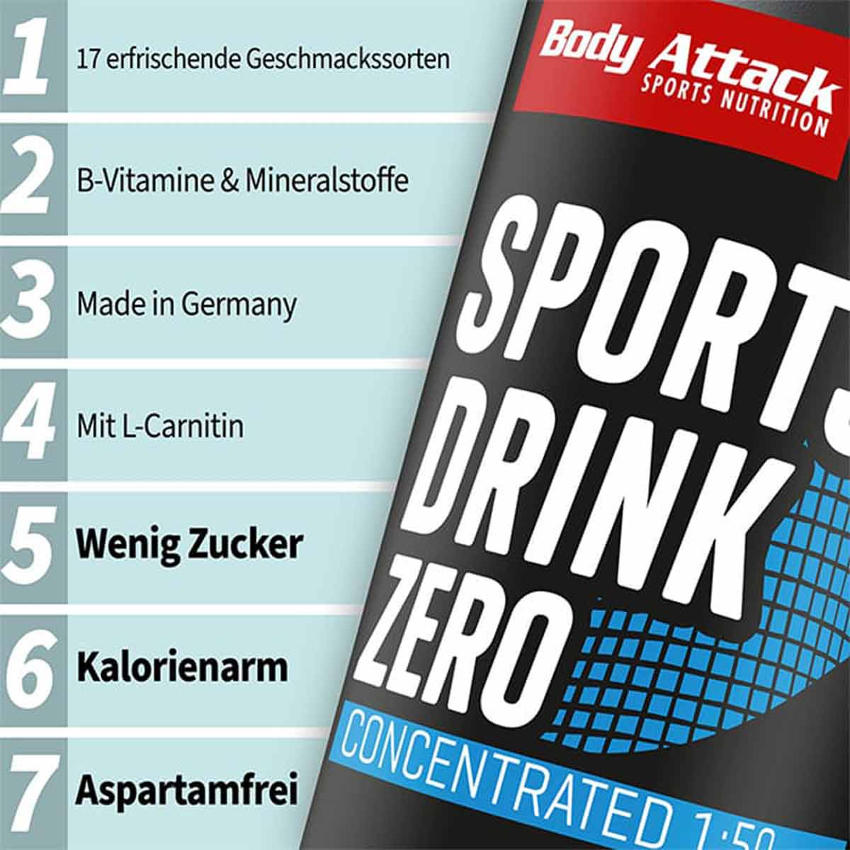 Zero Getränkesirup - 1000 ml - VitalBodyPLUS.de