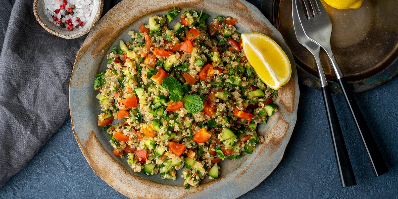 Einfacher Tabouleh Salat mit Quinoa