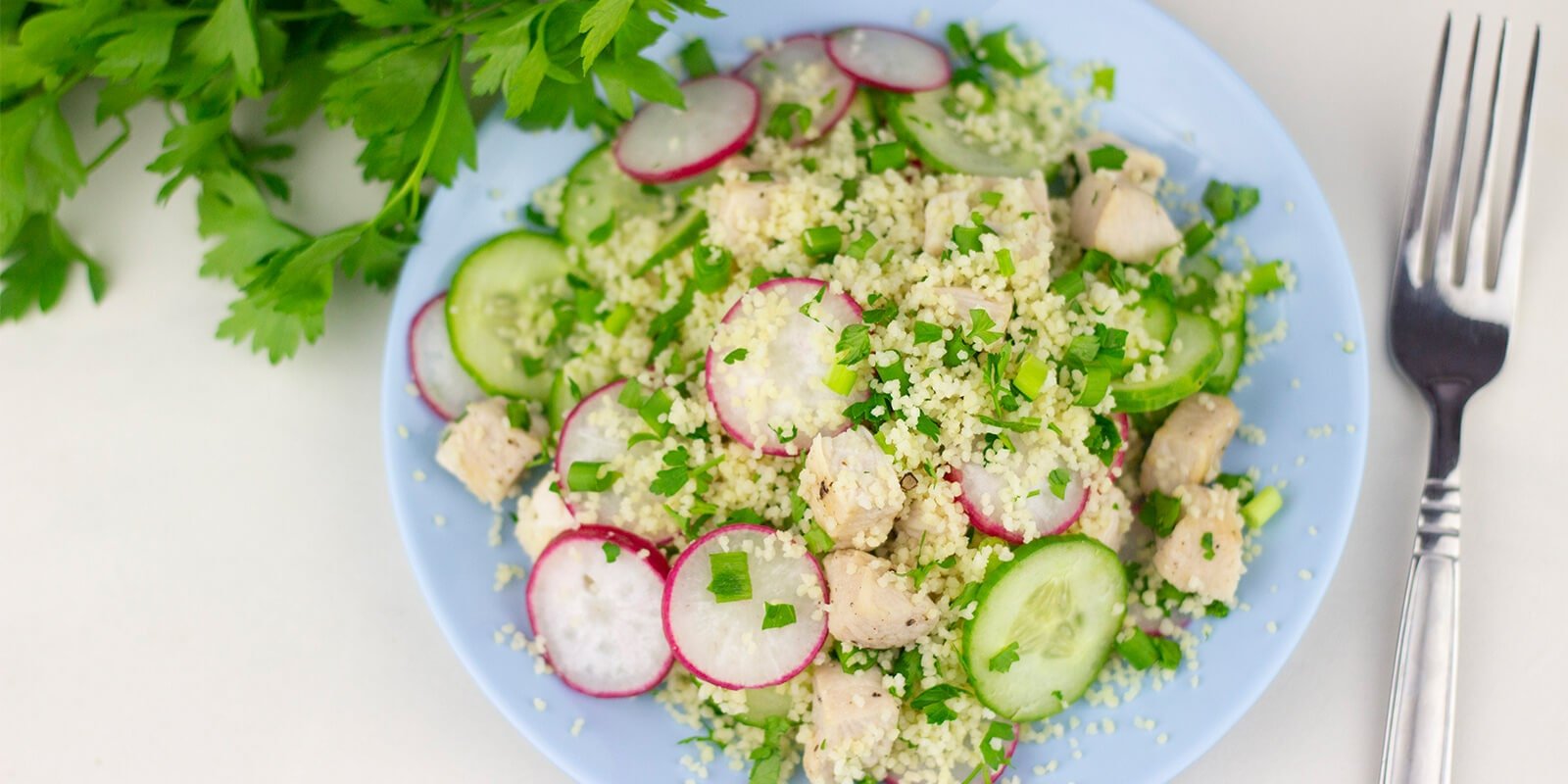 Couscous-Salat mit Hähnchenbrust - VitalBodyPLUS.de