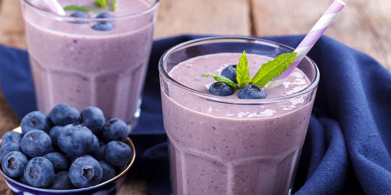 Veganer Heidelbeer-Protein-Smoothie - VitalBodyPLUS.de