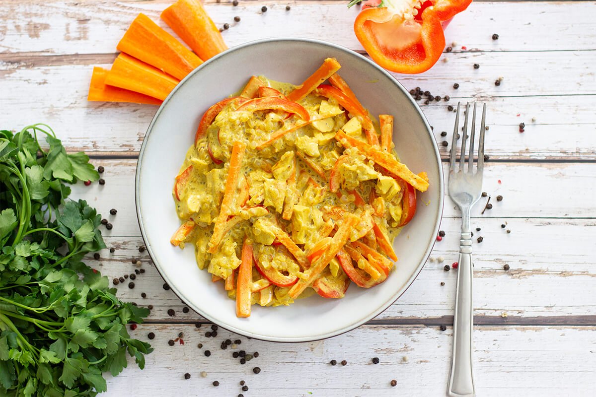 Veganes Curry mit SmartRice - VitalBodyPLUS.de