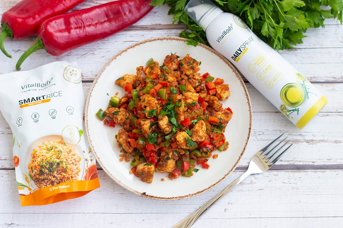 SmartRice mit Paprika-Hähnchen - VitalBodyPLUS.de