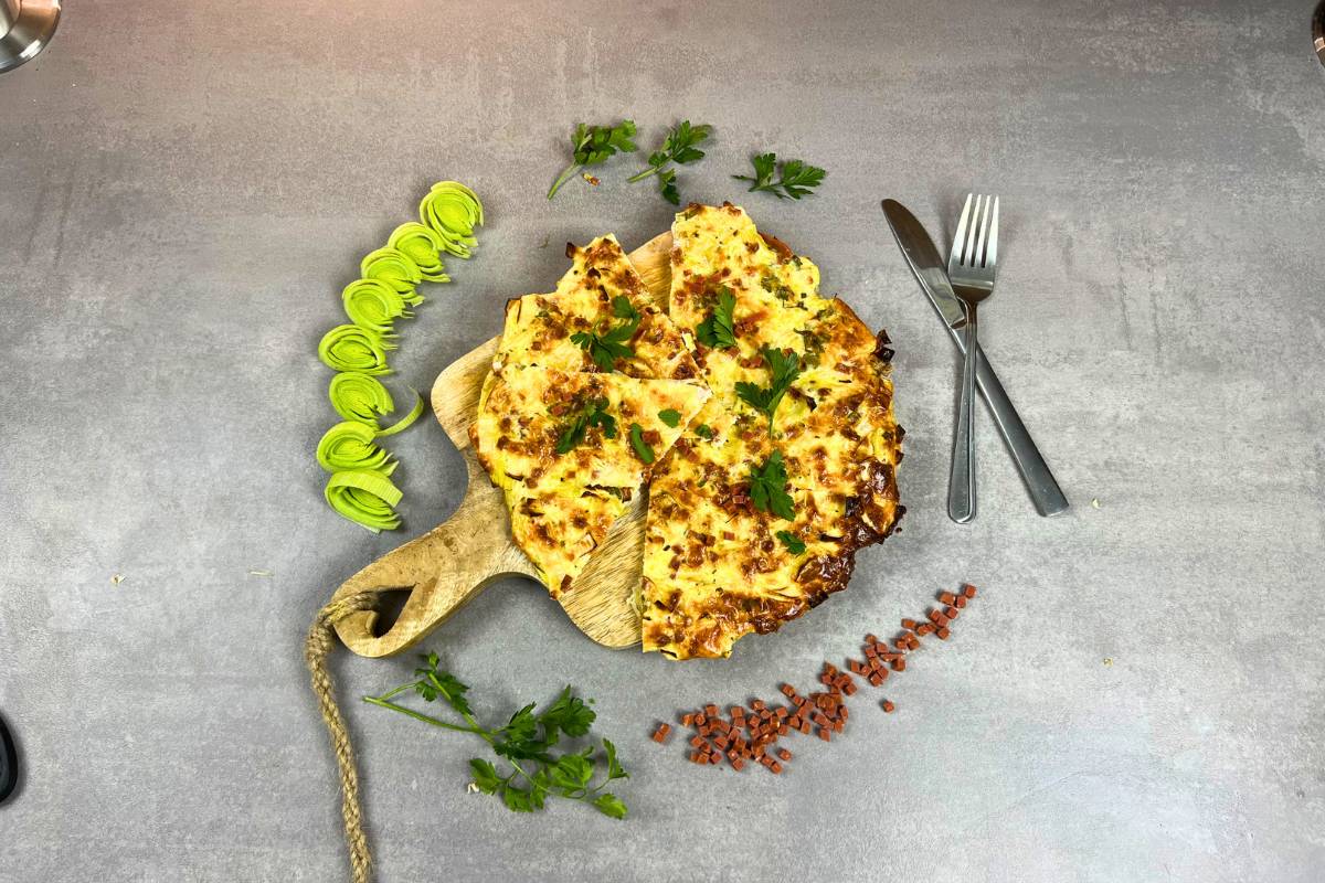 Einfache Schüttelpizza