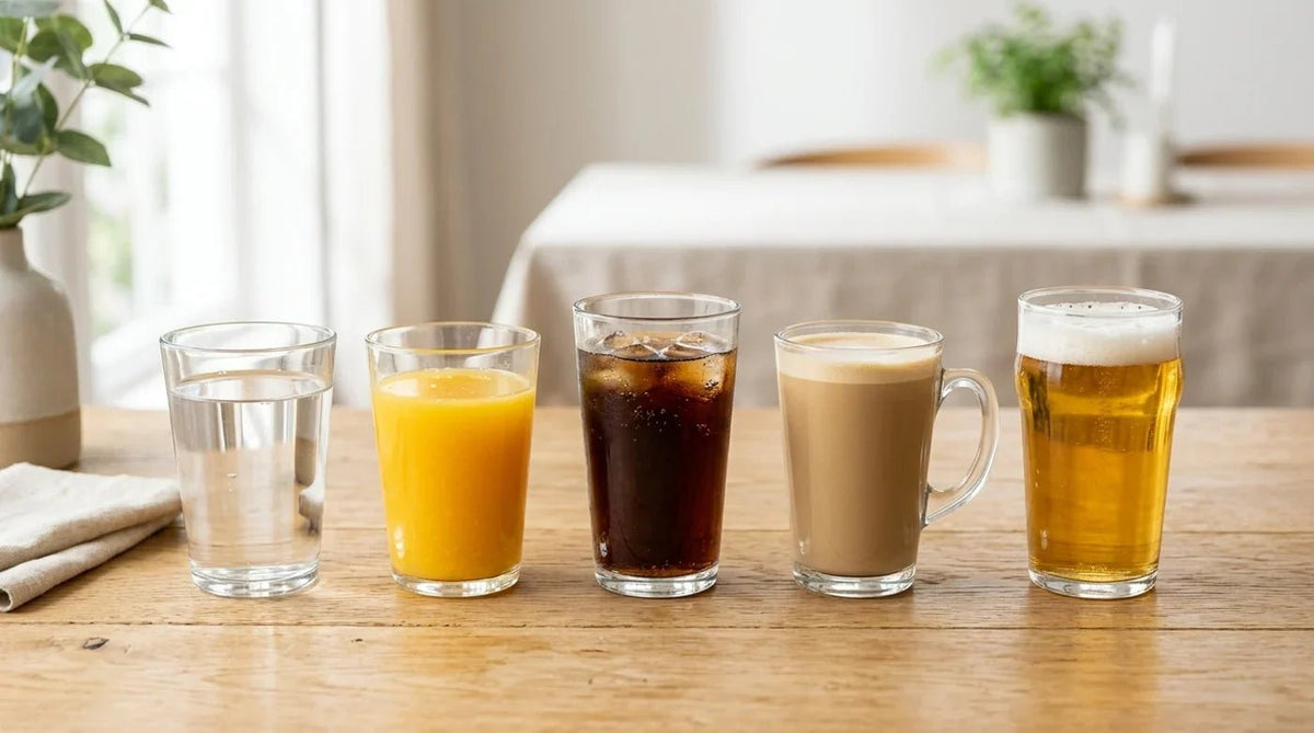 Getränke beim Abnehmen: Kalorien je 100 ml und je Glas - VitalBodyPLUS.de