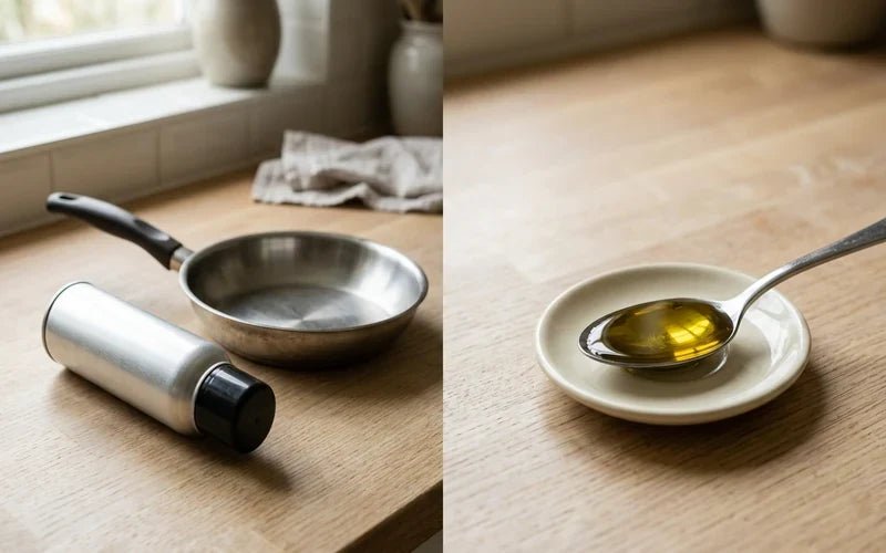 Ölspray statt Öl: 2 kcal pro Sprühstoß statt 120 pro Esslöffel - VitalBodyPLUS.de
