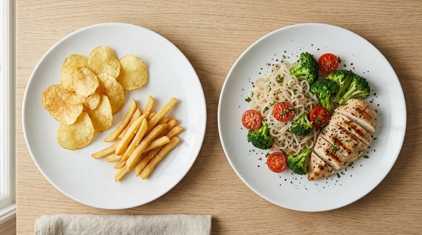 Was darf ich beim Abnehmen nicht essen? 9 Fallen und der bessere Tausch - VitalBodyPLUS.de