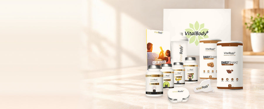 Stoffwechselkur Paket mit DailyShake, Kapseln, Kur Guide und Shaker