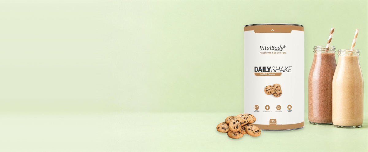 DailyShake Cookie Dough Dose mit Cookies und zwei Shakes