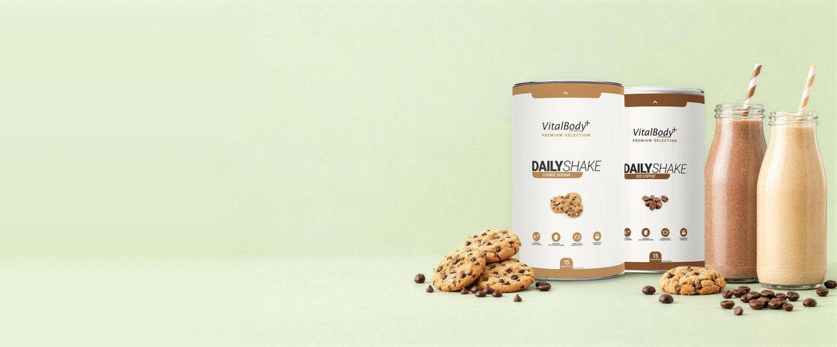 DailyShake Cookie Dough Dose mit Cookies und zwei Shakes