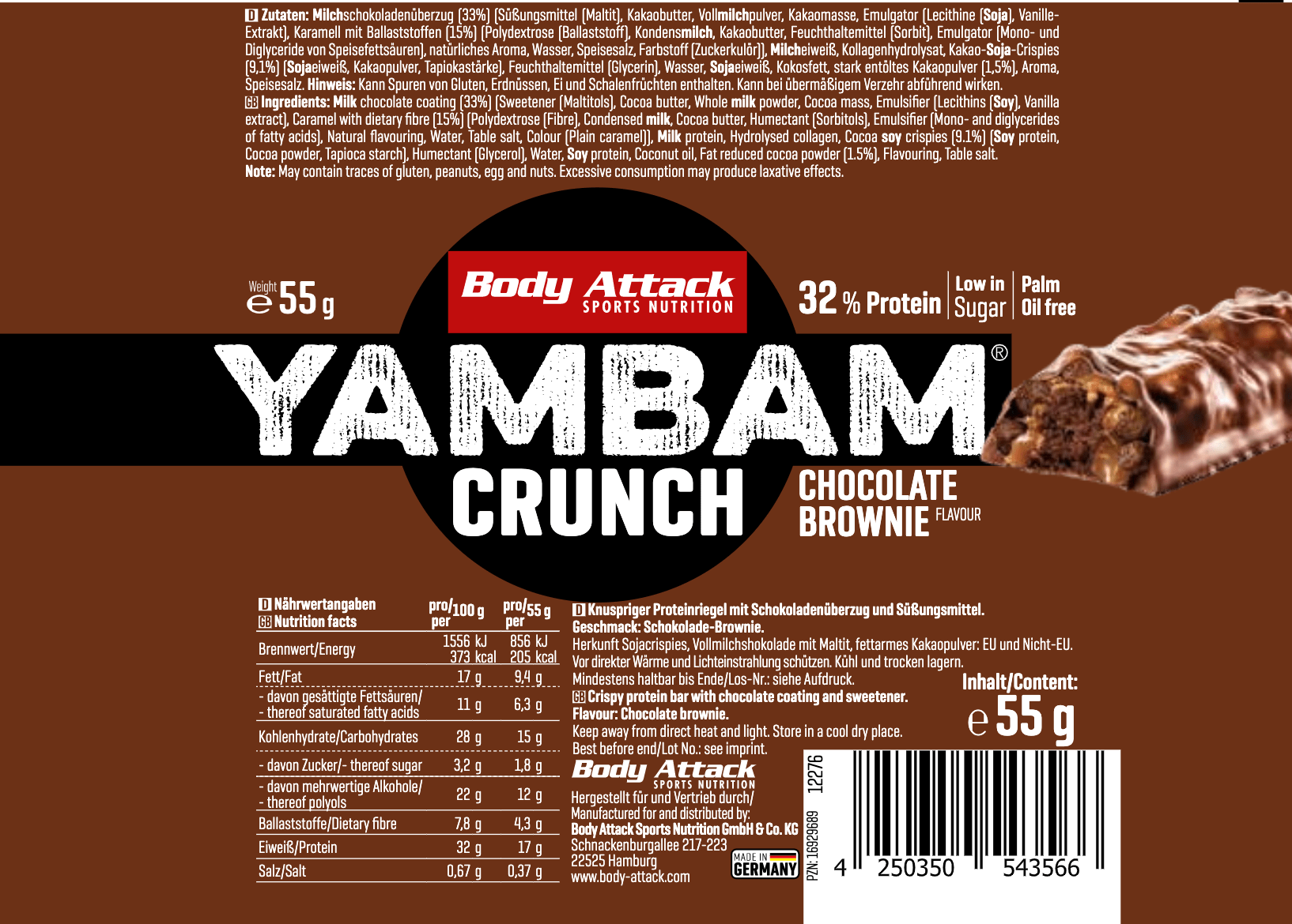 YamBam Crunch (15x55g) - VitalBodyPLUS.de