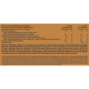 Weider Yippie Riegel Salted Caramel Produktetikette